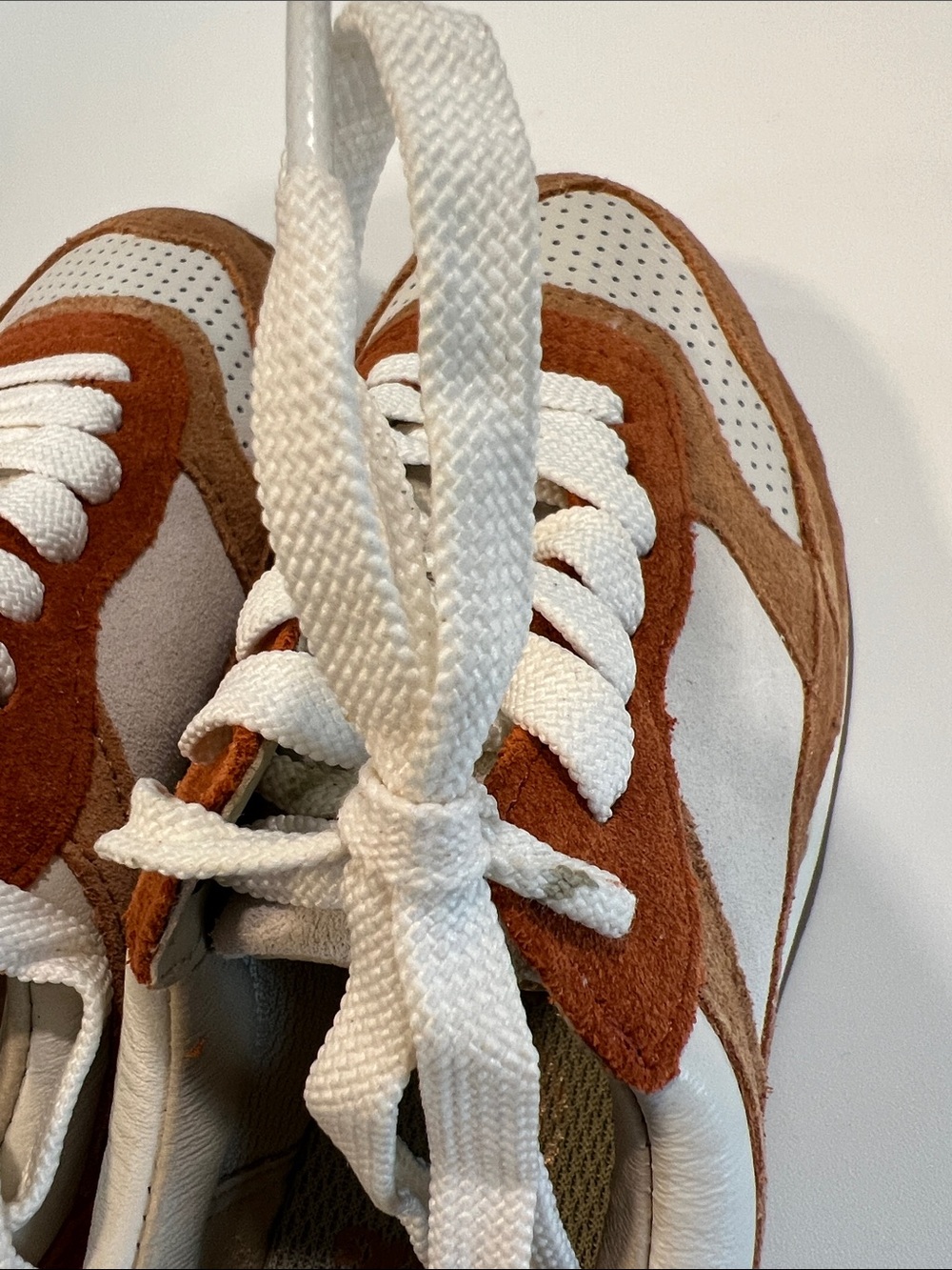 Clarks Kids Casual Suede & Leather Sneakers - Tan, Brown Orange, White, NWOT - Picture 7 of 7